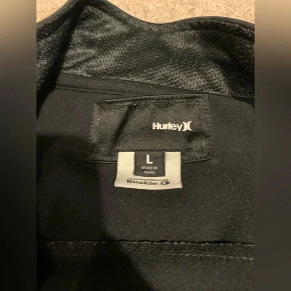 Hurley Nolan track jacket, black sz L - Picture 5 of 6